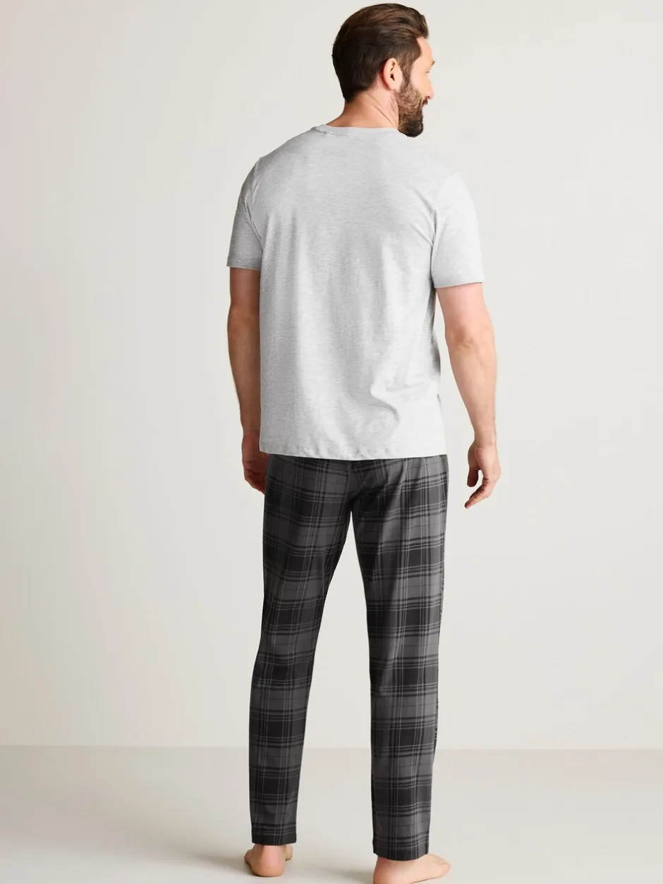 Pyjama's*Next - 2 jersey pyjama's Zwart/grijs geruit