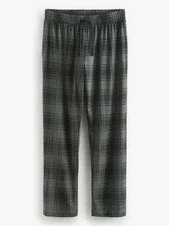 Pyjama's*Next - 2 jersey pyjama's Zwart/grijs geruit