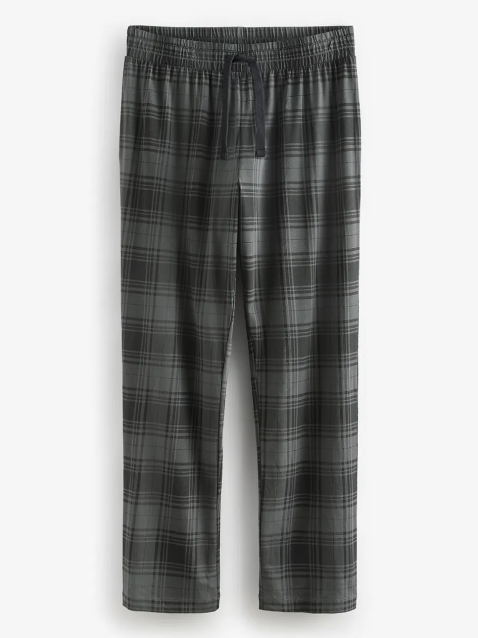 Pyjama's*Next - 2 jersey pyjama's Zwart/grijs geruit