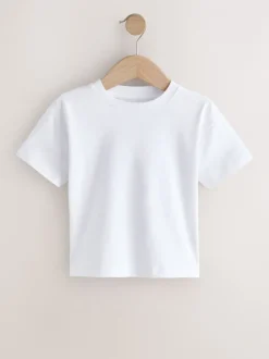 Tops|T-Shirts*Next Zwart/Grijs/Bruin/kiezelkleurig/Wit - Set van 5 T-shirts met korte mouwen (3mnd-7jr)