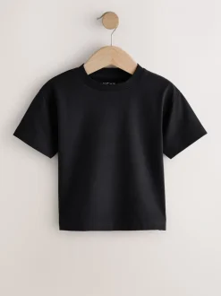 Tops|T-Shirts*Next Zwart/Grijs/Bruin/kiezelkleurig/Wit - Set van 5 T-shirts met korte mouwen (3mnd-7jr)