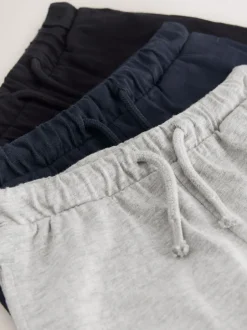 Shorts*Next Zwart/grijs/marineblauw - Lightweight Shorts 3 Pack (3mths-7yrs)