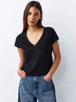 Tops En T-Shirts|Next Zwart/grijs/roze - Set van 7 T-shirts met kapmouwtjes