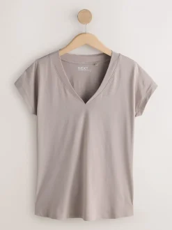 Tops En T-Shirts|Next Zwart/grijs/roze - Set van 7 T-shirts met kapmouwtjes