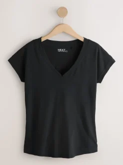 Tops En T-Shirts|Next Zwart/grijs/roze - Set van 7 T-shirts met kapmouwtjes