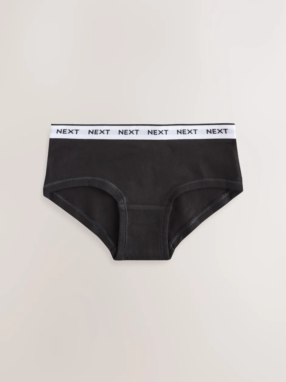 Alle Ondergoed*Next - Verpakking van 7 hipsters (2 - 16 jr) Zwart/grijs/wit