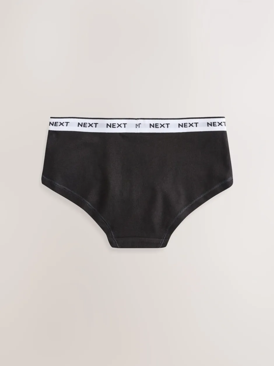 Alle Ondergoed*Next - Verpakking van 7 hipsters (2 - 16 jr) Zwart/grijs/wit