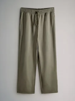 Loungewear|Joggingbroeken*The Set - 4 Pack Joggingbroeken met wijde pijpen Zwart/groen
