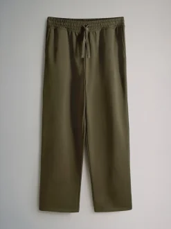 Loungewear|Joggingbroeken*The Set - 4 Pack Joggingbroeken met wijde pijpen Zwart/groen