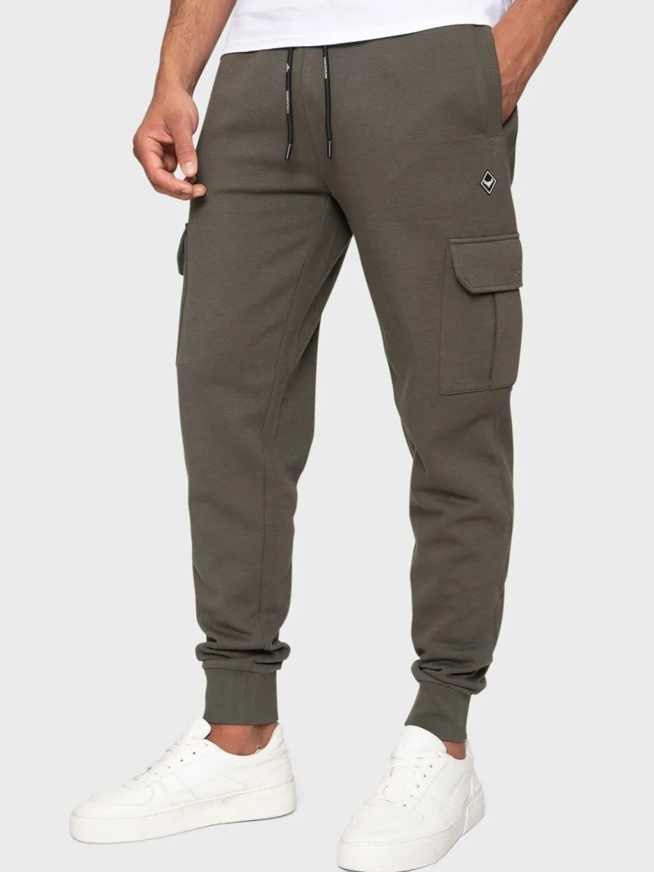 Joggingbroeken*Threadbare - joggingbroek in cargostijl 2 stuks Zwart/kaki