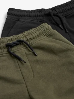 Shorts|Next - Basic short (3-16jr) Zwart/kakigroen