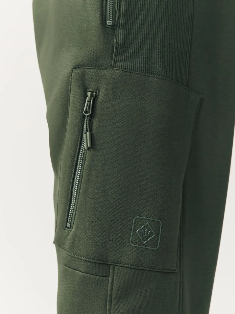Joggingbroeken|Next - Slim Fit Utility Brushback Heavyweight 2 Pack Cargo Joggers Zwart/kakigroen