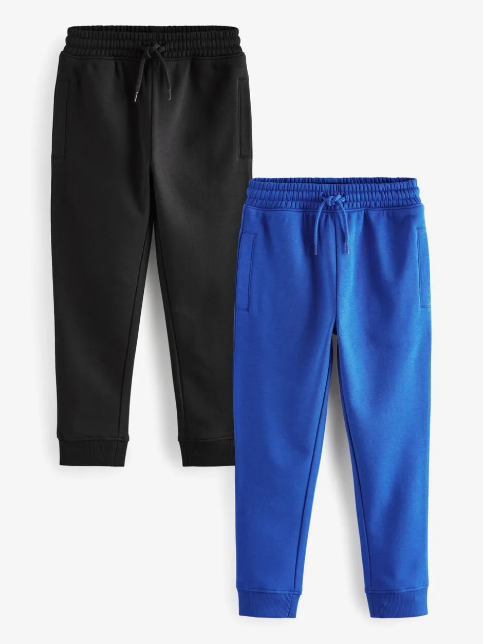 Joggingbroeken*Next Zwart/kobaltblauw - Verpakking van 2 joggingbroeken (3-16jr)