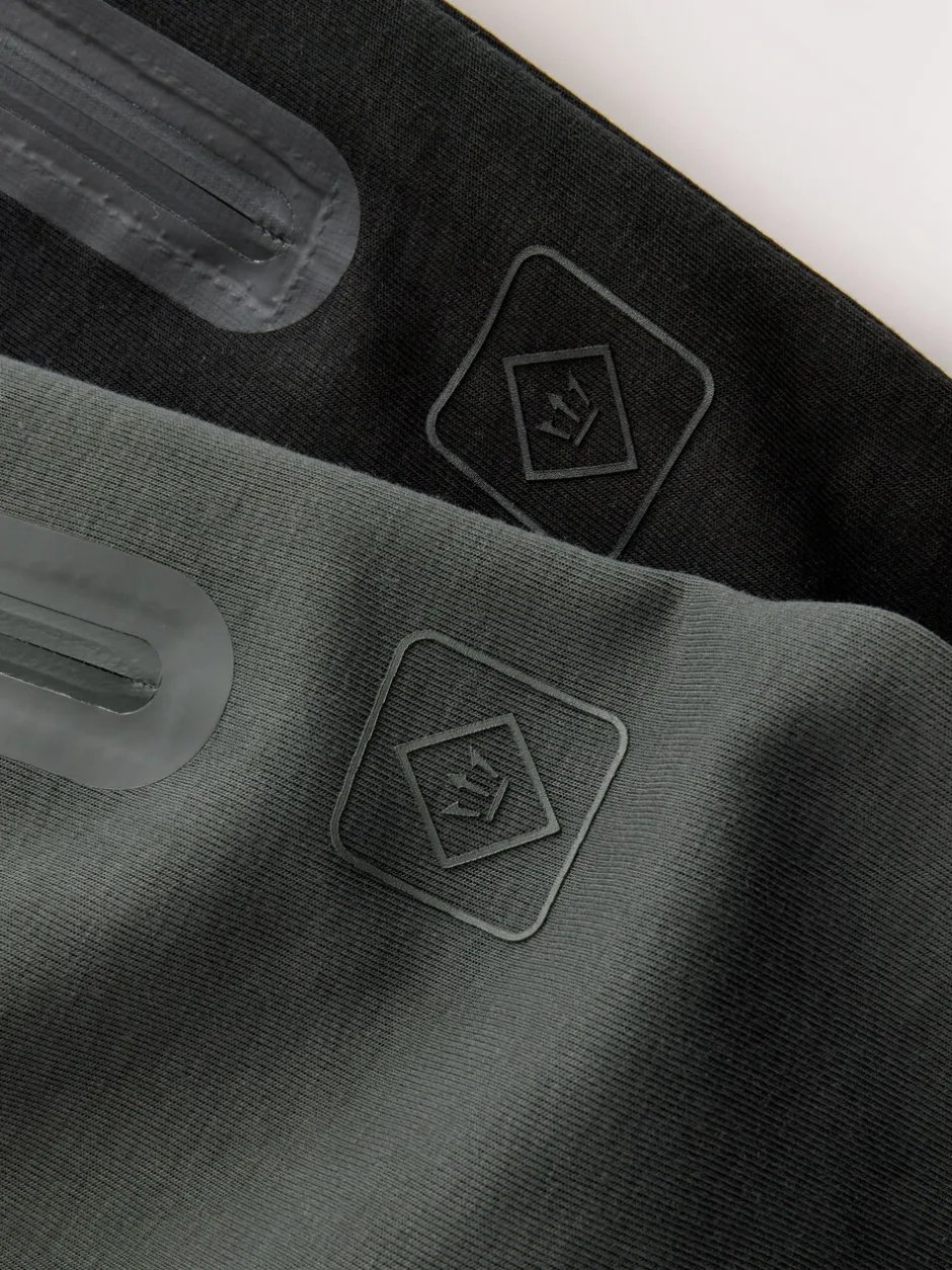 Joggingbroeken|Next Zwart/Leisteen grijs - Interlock Soft Touch 2 Pack Cuffed Joggers