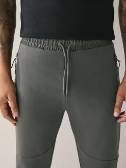 Joggingbroeken|Next Zwart/Leisteen grijs - Interlock Soft Touch 2 Pack Cuffed Joggers