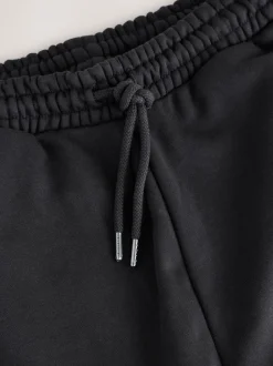 Joggingbroeken*Next - Straight Fit Brushback Heavyweight 2 Pack Joggers Zwart/Leisteen grijs