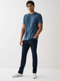 T-Shirts En Hemden|Next Zwart/leisteen/grijs gemêleerd/wit/marineblauw/blauw - Normale Pasvorm - Essential katoenen T-shirts verpakking van 6