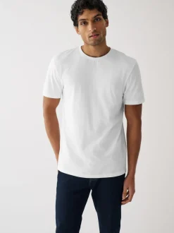 T-Shirts En Hemden|Next Zwart/leisteen/grijs gemêleerd/wit/marineblauw/blauw - Normale Pasvorm - Essential katoenen T-shirts verpakking van 6