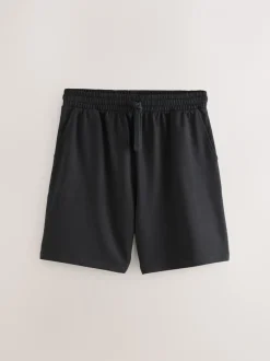 Shorts*Next - Loopback Soft Touch 2 Pack Jogger Shorts Zwart/marineblauw