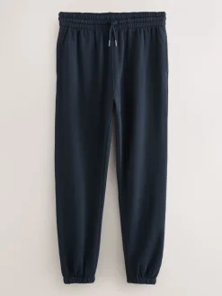Loungewear|Joggingbroeken*Next Zwart/marineblauw - Met boorden - Brushback Heavyweight Open 2 Pack Joggers