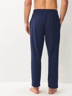 Pyjama's|Loungewear|Next - Open - Loopback Soft Touch 2 Pack Open Joggers Zwart/marineblauw