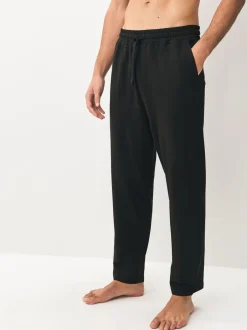 Pyjama's|Loungewear|Next - Open - Loopback Soft Touch 2 Pack Open Joggers Zwart/marineblauw