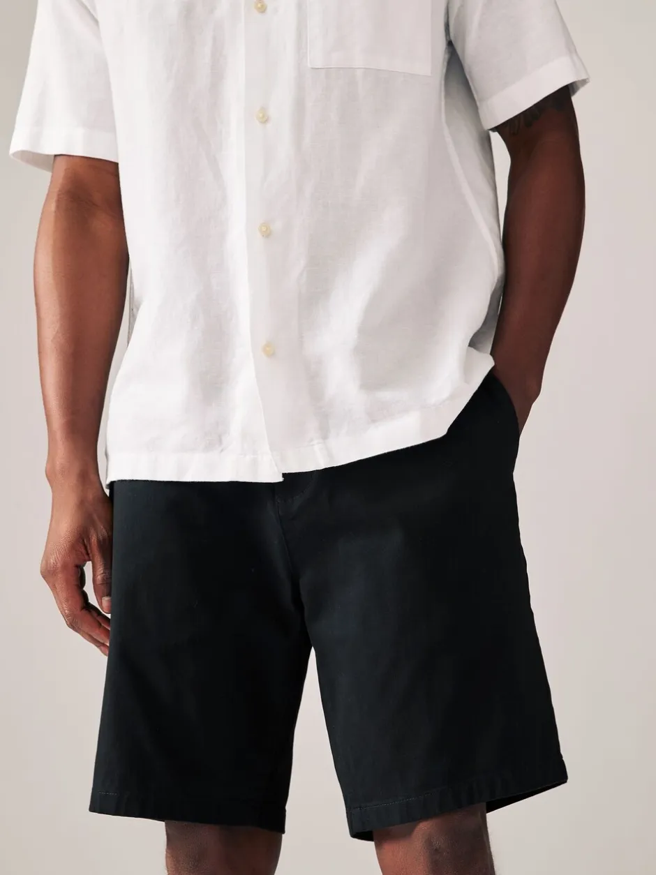 Shorts*Next - Slim Fit - Set van 2 chinoshorts met stretch Zwart/marineblauw