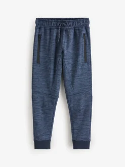 Joggingbroeken|Next - Slim-fit joggingbroek met ritszak (3-16jr) Zwart/marineblauw