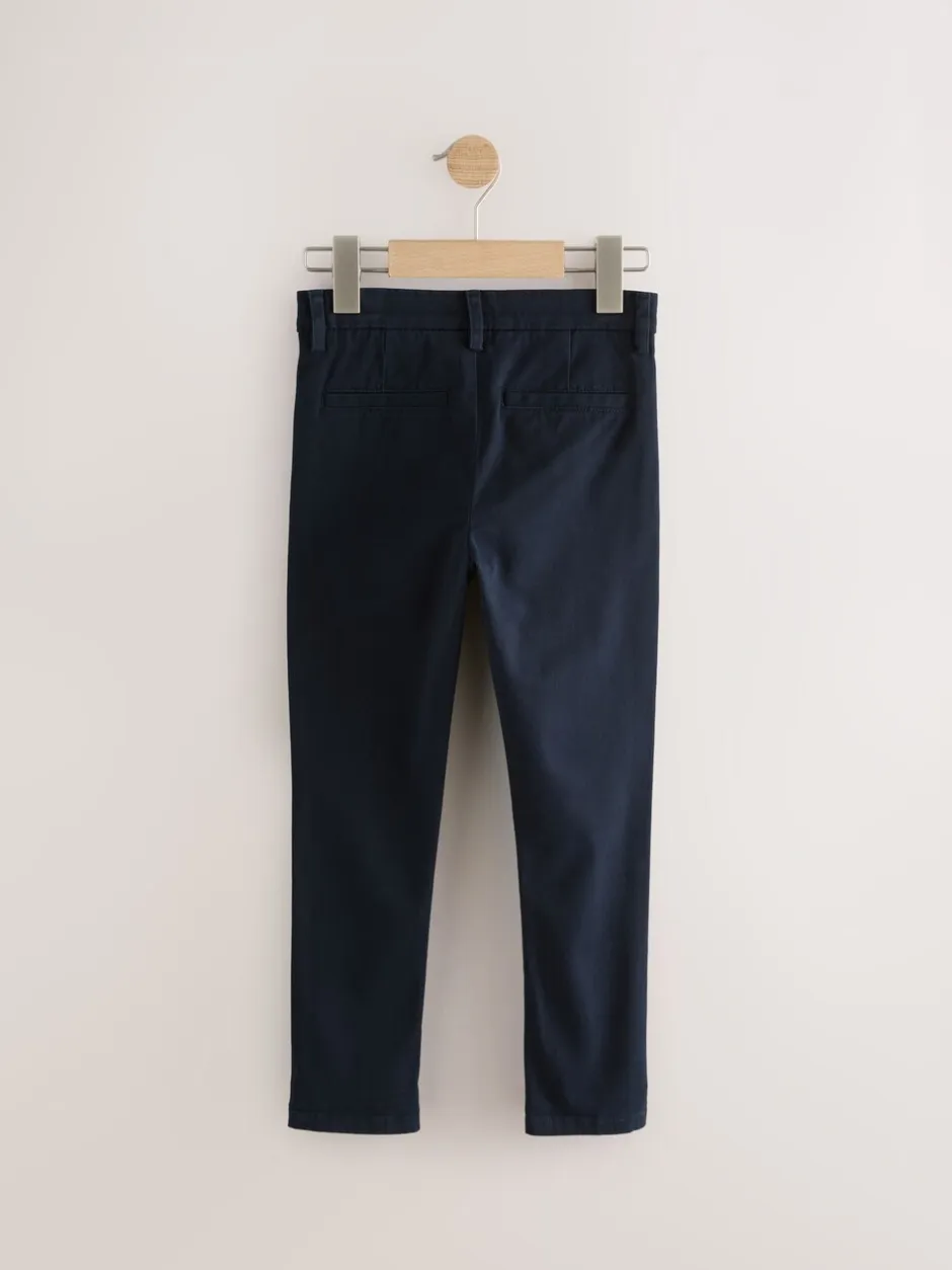 Broeken En Chino's|Next - Stretch skinny chino's verpakking van 2 (3-17jr) Zwart/marineblauw