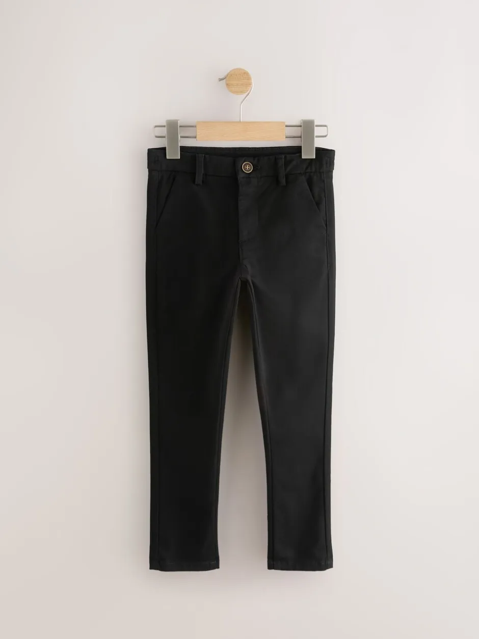 Broeken En Chino's|Next - Stretch skinny chino's verpakking van 2 (3-17jr) Zwart/marineblauw