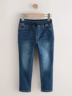 Jeans|Next Zwart/marineblauw - Stretchy jeans met elastische taille 2 pack (3-16jr)