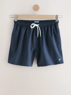 Badkleding*Next - Essential zwemshorts 4 stuks Zwart/Marineblauw/Lichtblauw/Grijs