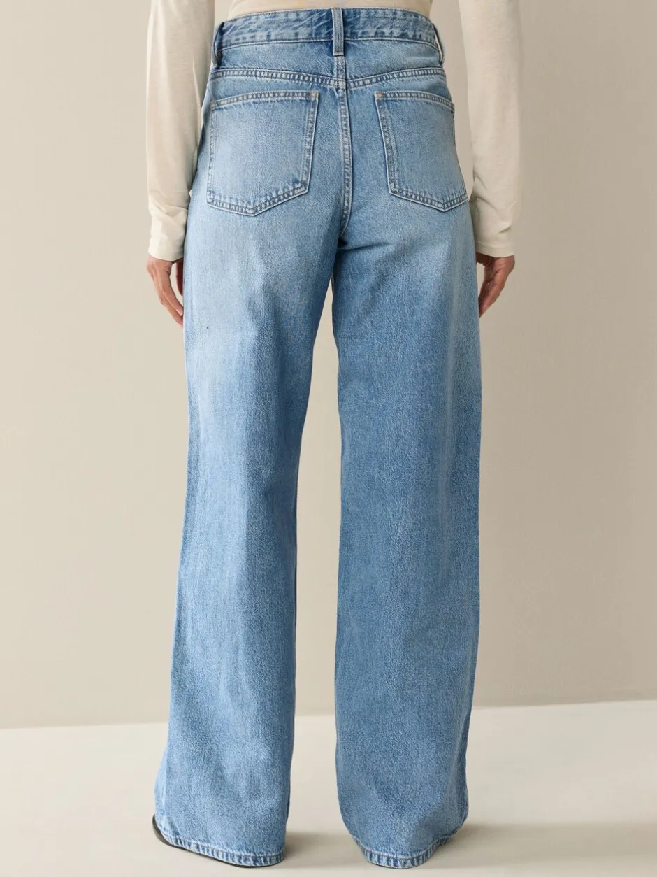 Jeans*Next - Jeans met wijde pijpen 2 Set Zwart/middelblauw