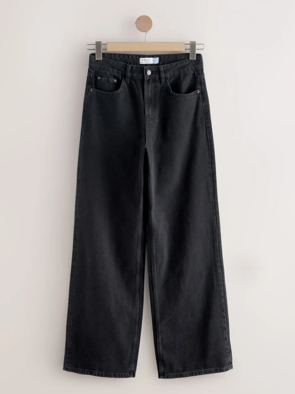 Jeans*Next - Jeans met wijde pijpen 2 Set Zwart/middelblauw