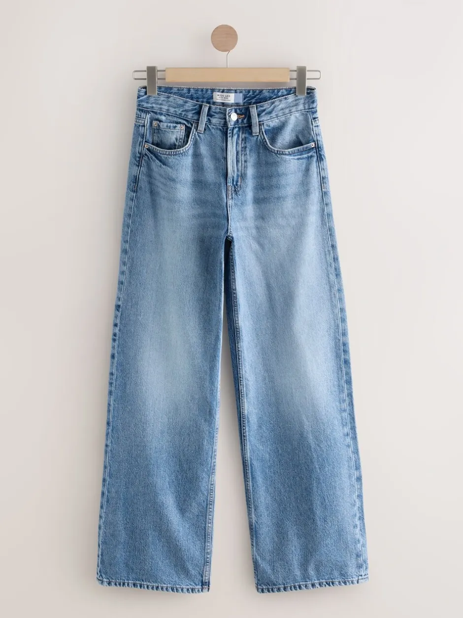 Jeans*Next - Jeans met wijde pijpen 2 Set Zwart/middelblauw