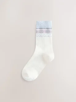 Sokken En Panty's*Next Zwart/pastel fairisle - 2 Paar superharige behaaglijke sokken