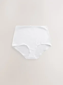 Onderbroeken|Next - Set van 7 slips met hoog katoengehalte Zwart/pastelroze huidskleur/wit