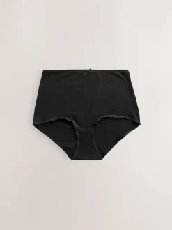 Onderbroeken|Next - Set van 7 slips met hoog katoengehalte Zwart/pastelroze huidskleur/wit