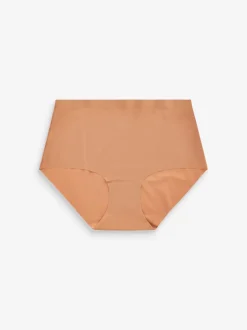 Onderbroeken*Next - Geen zichtbare onderbroeklijn comfortabele slips verpakking van 3 Zwart/Praline Huidskleur/Chocolade Huidskleur