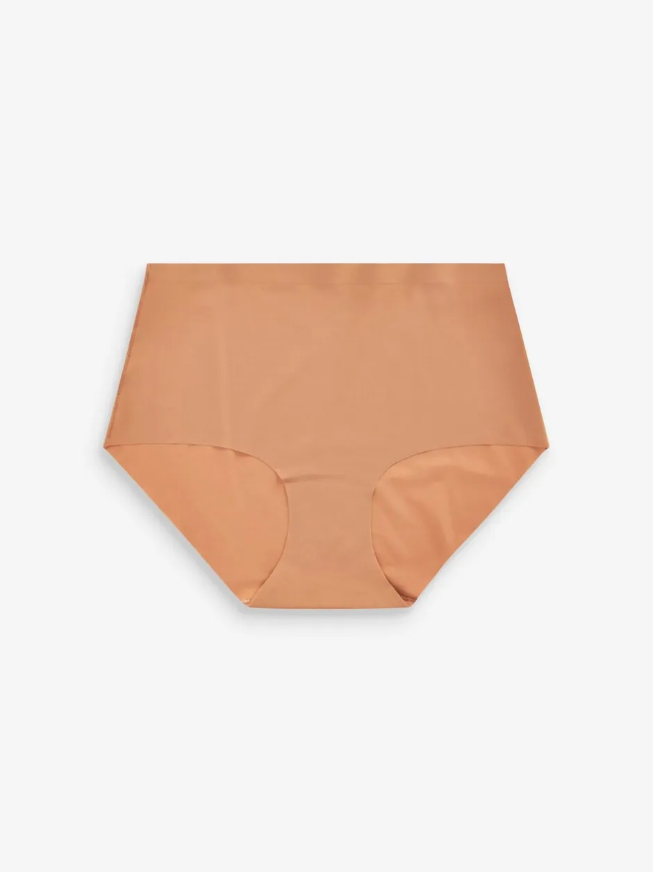 Onderbroeken*Next - Geen zichtbare onderbroeklijn comfortabele slips verpakking van 3 Zwart/Praline Huidskleur/Chocolade Huidskleur