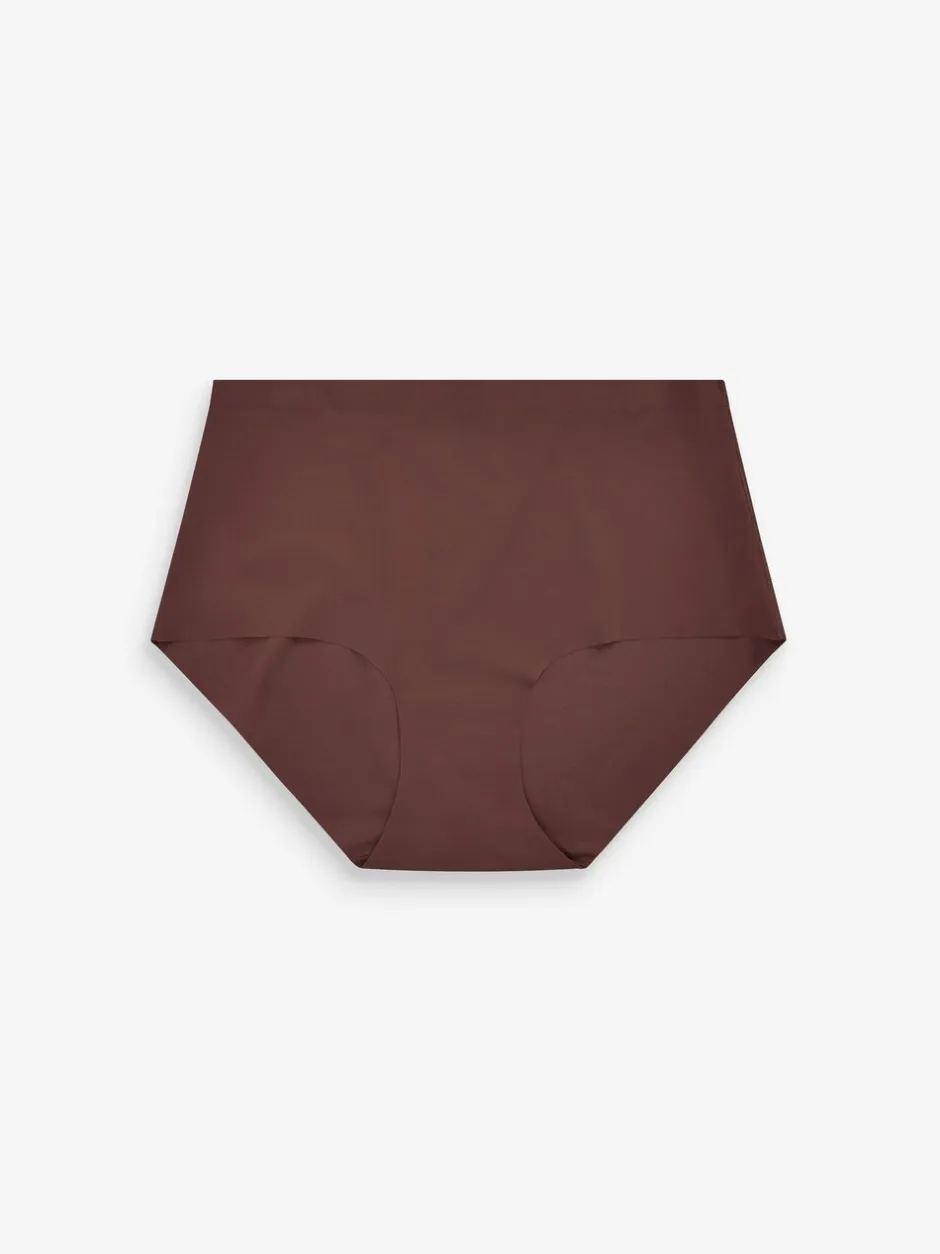 Onderbroeken*Next - Geen zichtbare onderbroeklijn comfortabele slips verpakking van 3 Zwart/Praline Huidskleur/Chocolade Huidskleur