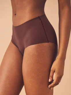 Onderbroeken*Next - Geen zichtbare onderbroeklijn comfortabele slips verpakking van 3 Zwart/Praline Huidskleur/Chocolade Huidskleur