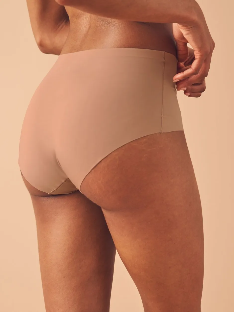 Onderbroeken*Next - Geen zichtbare onderbroeklijn comfortabele slips verpakking van 3 Zwart/Praline Huidskleur/Chocolade Huidskleur