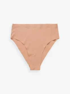 Onderbroeken|Next - Geen zichtbare onderbroeklijn comfortabele slips verpakking van 3 Zwart/Praline Huidskleur/Chocolade Huidskleur