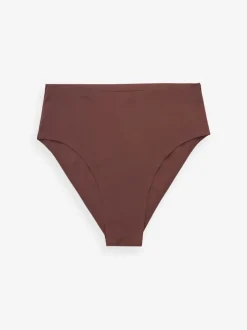 Onderbroeken|Next - Geen zichtbare onderbroeklijn comfortabele slips verpakking van 3 Zwart/Praline Huidskleur/Chocolade Huidskleur