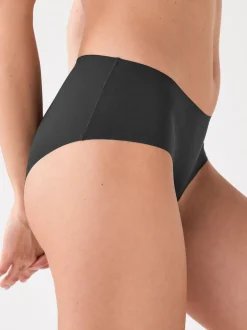 Onderbroeken*Next - Geen zichtbare onderbroeklijn comfortabele slips verpakking van 3 Zwart/Praline Huidskleur/Chocolade Huidskleur