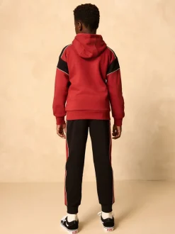 Joggingbroeken|Sweaters En Hoody´S|Next Zwart/rood - Colourblock Hoodie Set