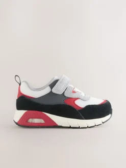 Babyschoenen*Next Zwart/rood - Elastische sportschoenen