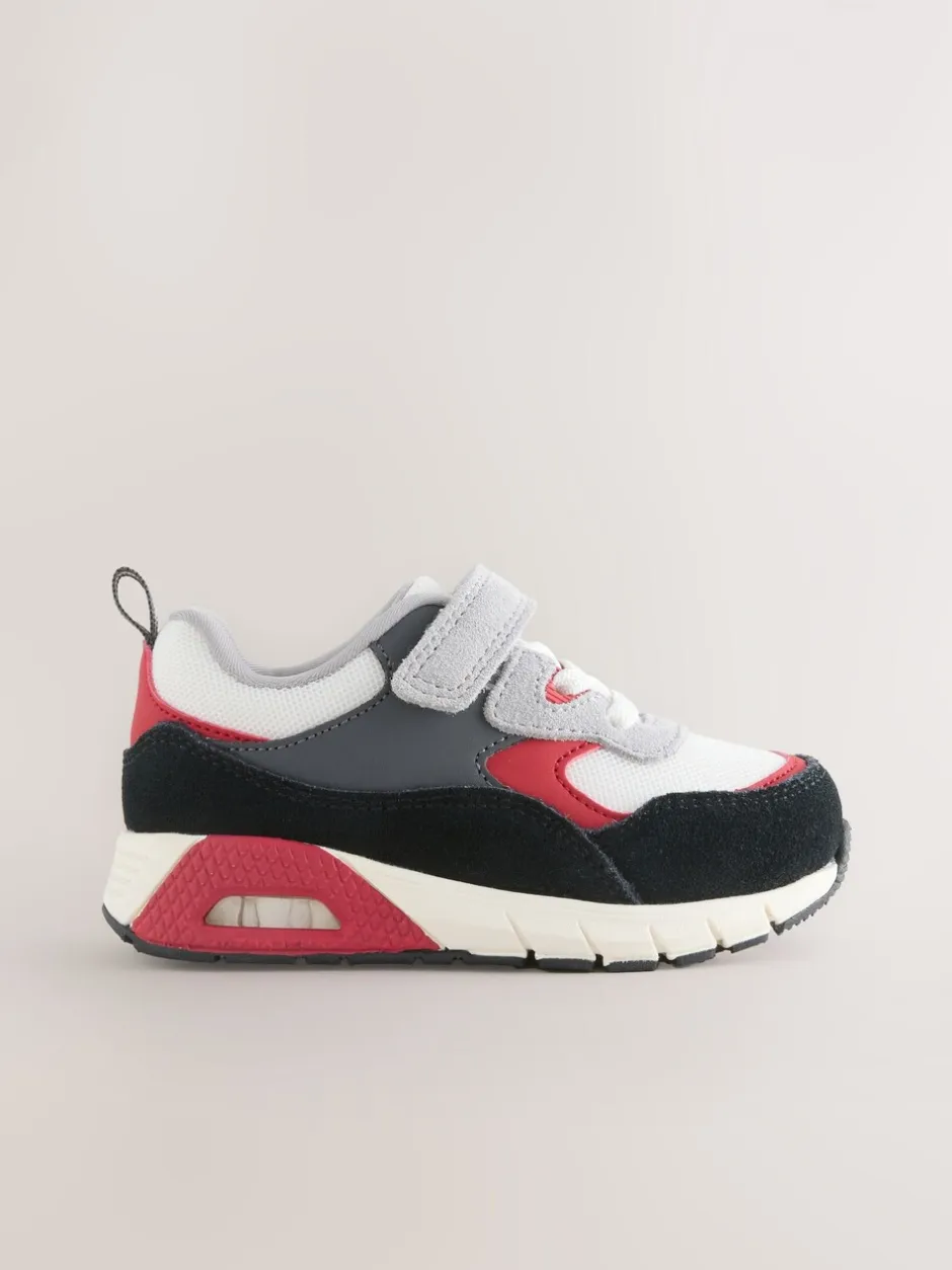 Babyschoenen*Next Zwart/rood - Elastische sportschoenen