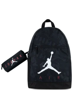 Tassen*Jordan - Jan Air School Backpack Zwart/rood